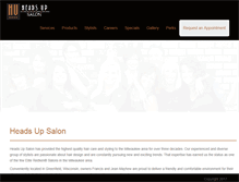 Tablet Screenshot of headsuphair.net